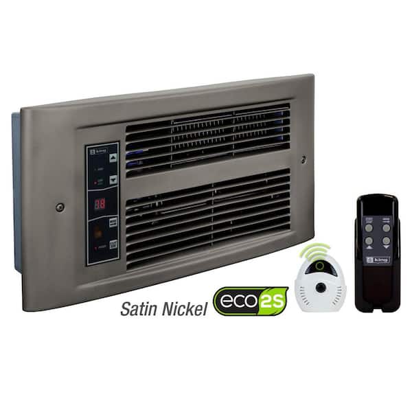 PX Eco 120-Volt, 1500-Watt, Electric Wall Heater in Satin Nickel