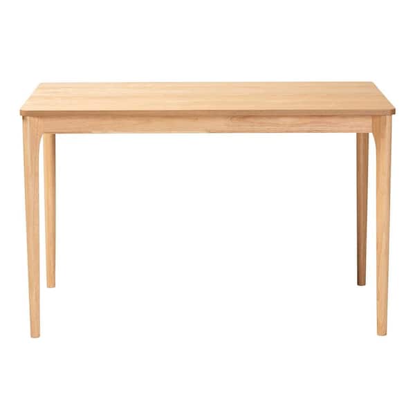 Baxton Studio Sherwin Natural Oak Wood 4-Legs Dining Table