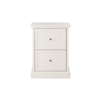 Royce Polar White 2-Drawer File Cabinet