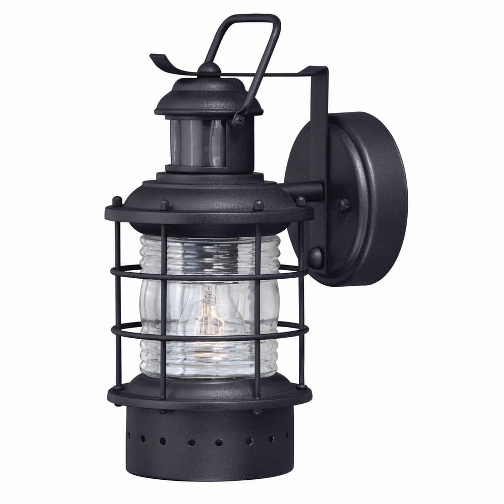 Hyannis Black Motion Sensor Dusk to Dawn Coastal Outdoor Wall Light price history on PriceWatchPro