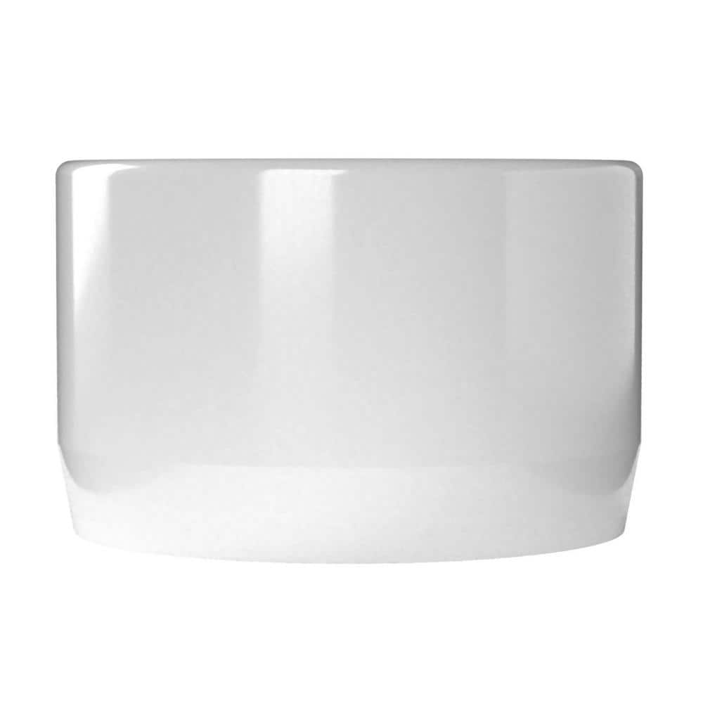 White 1-1/2" PVC Slip-Joint End Cap, 10-Pack