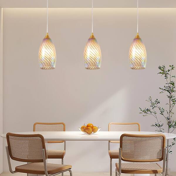 Deyidn 60-Watt 1-Light Blue Art Pendant Design Mini Pendant