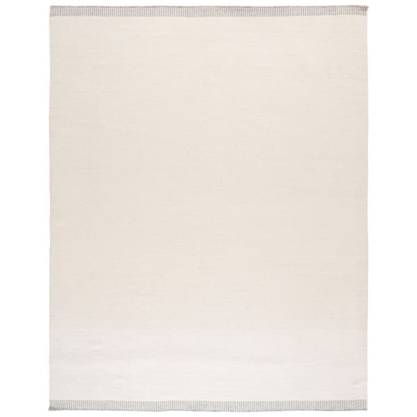 Vermont 9 ft. x 12 ft. Ivory/Gray Solid Color Modern Area Rug