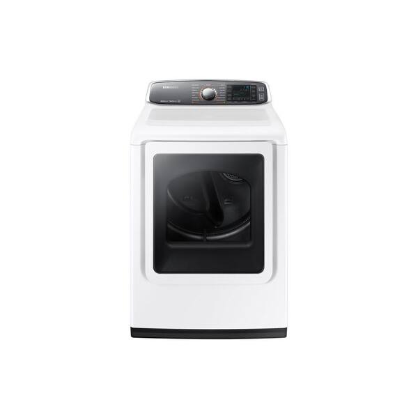 Samsung 7.4 cu. ft. Gas Dryer with Steam in White ENERGY STAR