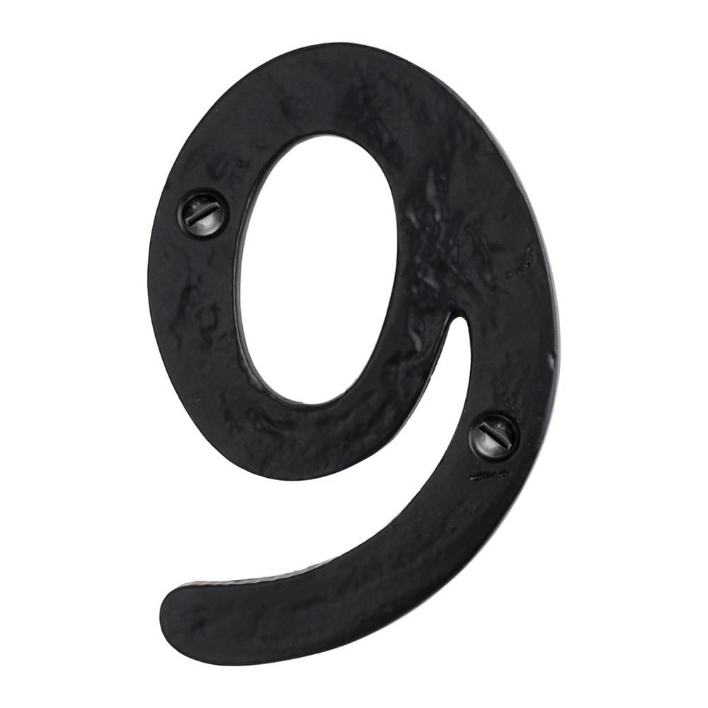 Reviews for Mascot Hardware Hammered 4 in. Black House Number 9 | Pg 1 ...