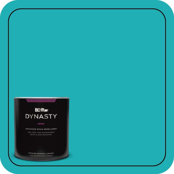 BEHR DYNASTY 1 qt. #500B-5 Mermaid Treasure Eggshell Enamel Interior Stain-Blocking Paint and Primer