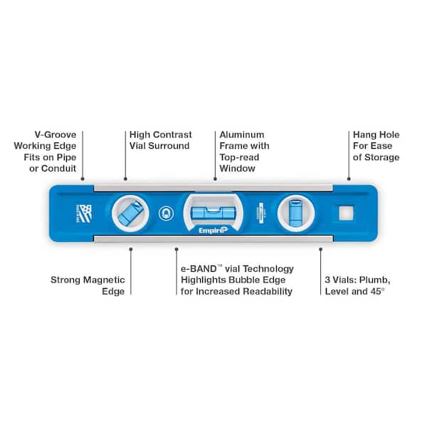 9 in. True Blue Professional Torpedo Level