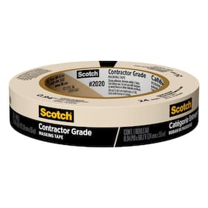 Scotch 0.94 in. x 60.1 Yds. Multi-Surface Contractor Grade Tan Masking Tape (1 Roll)
