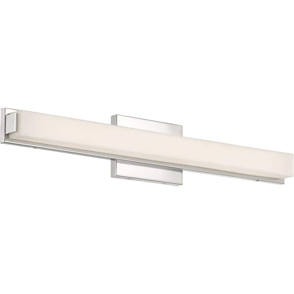 SATCO:Satco 25 in. 1-Light Polished Nickel LED Vanity Light Bar 62/1102 ...