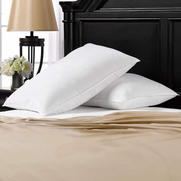 Natural Comfort White Microfiber Down Alternative Gel-Like Pillow (Set of  4) King 