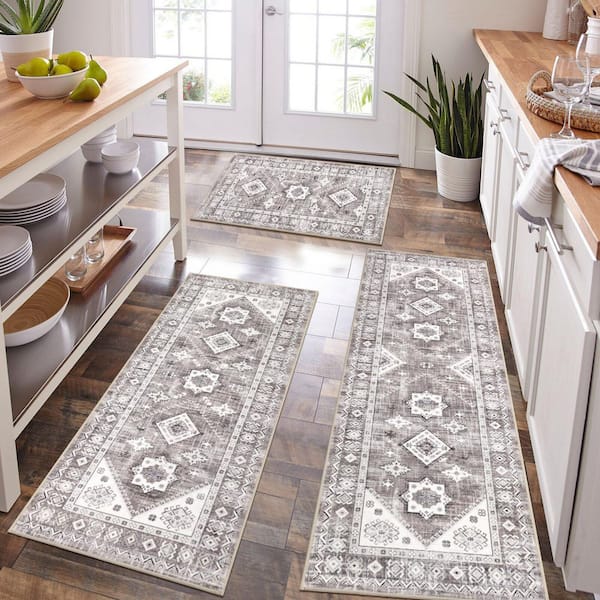 Boho Kitchen Mats Set of 3
