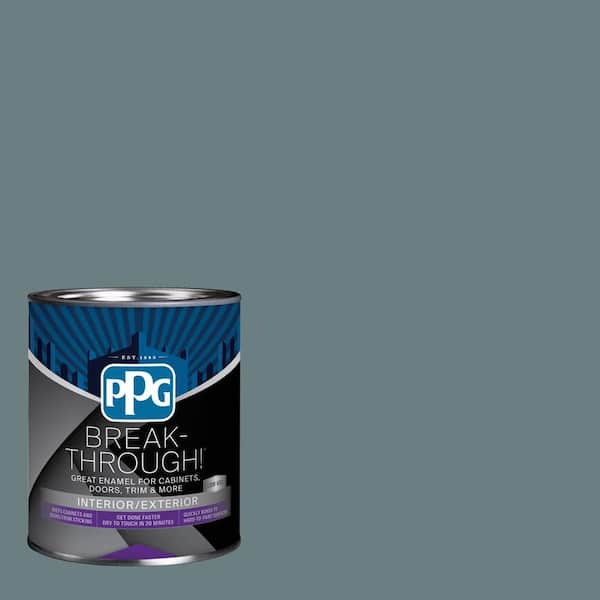 Break-Through! 1 qt. PPG1034-6 Blue Blood Satin Door, Trim & Cabinet Paint