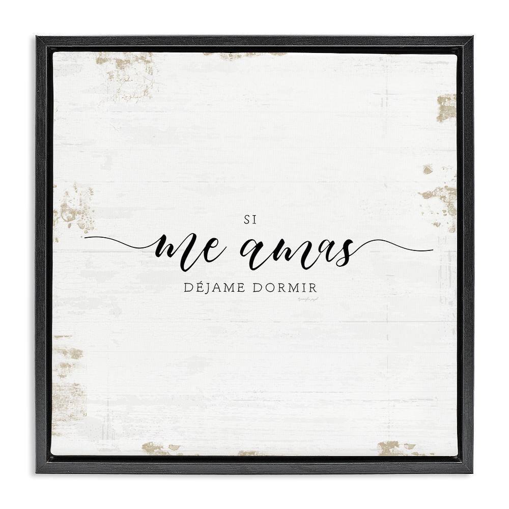 Let Me Sleep by Jennifer Pugh Black Floater Frame Typography Graphic Art Print 25 in. x 25 in. price history on PriceWatchPro