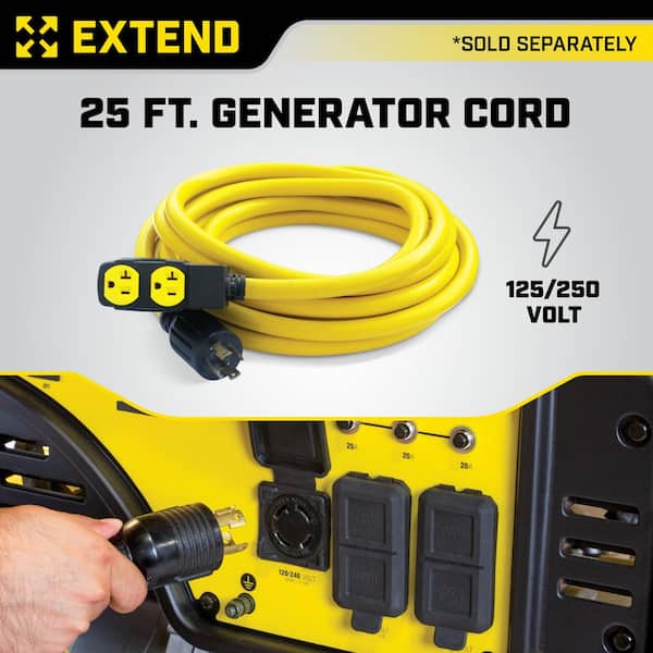 CHAMPION POWER EQUIPMENT 9375/7500-Watt Portable Generator with Electric Start and 25 ft. Extension Cord CHAMPION POWER EQUIPMENT 9375/7500-Watt Portable Generator with Electric Start and 25 ft. Extension Cord