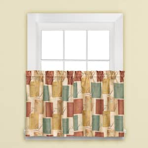 Tranquility 6.95 in. W x 24 in. L Polyester Tier Pair in Spice