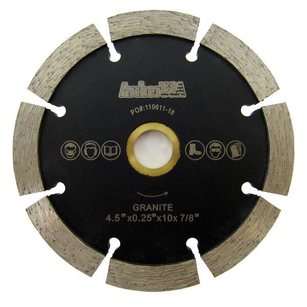 Archer USA 4.5 in. Tuck Point Diamond Blade for Mortar Removal and Grooving TP045-1