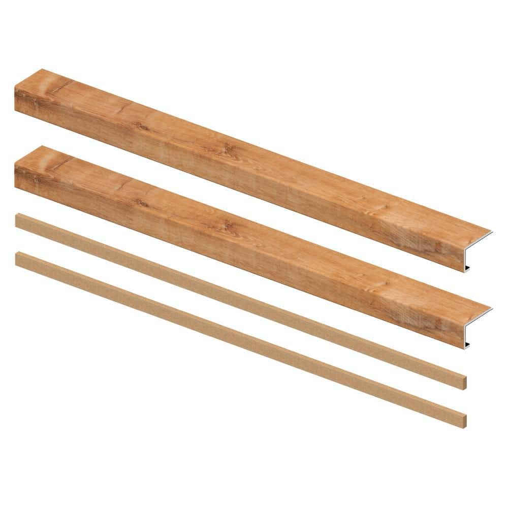 Trail Oak 6.5 mm x 46 in. x 4 in. Exact Match Large Square Nose Open Stair Return/Landing Kit (2-Pack) price history on PriceWatchPro