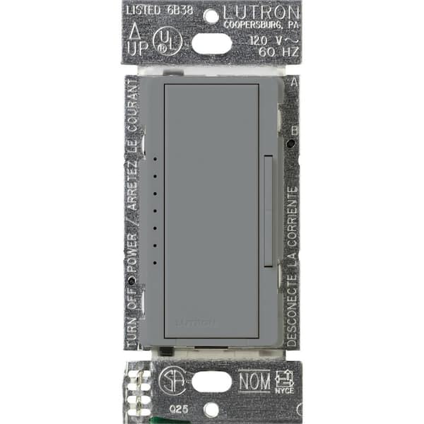 Lutron Maestro Digital Dimmer Switch for Electronic Low Voltage, 600W/Multi-Location, Gray (MAELV-600-GR)