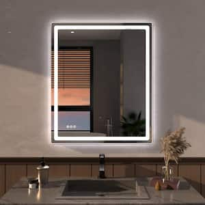 Niveous 30 in. W x 36 in. H Rectangular Frameless LED Wall Bathroom Vanity Mirror