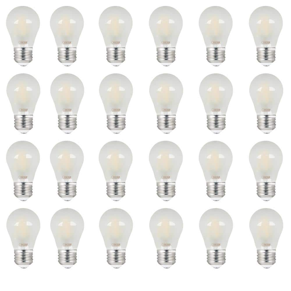 40-Watt Equivalent A15 Dimmable Filament Frosted Glass LED Ceiling Fan Ligh