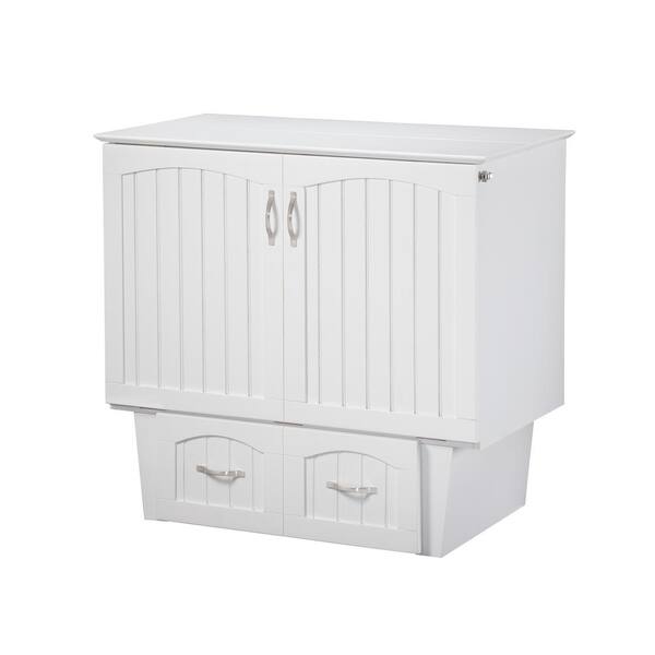 Afi Nantucket Murphy Bed Twin White, Twin Hide A Bed Cabinet