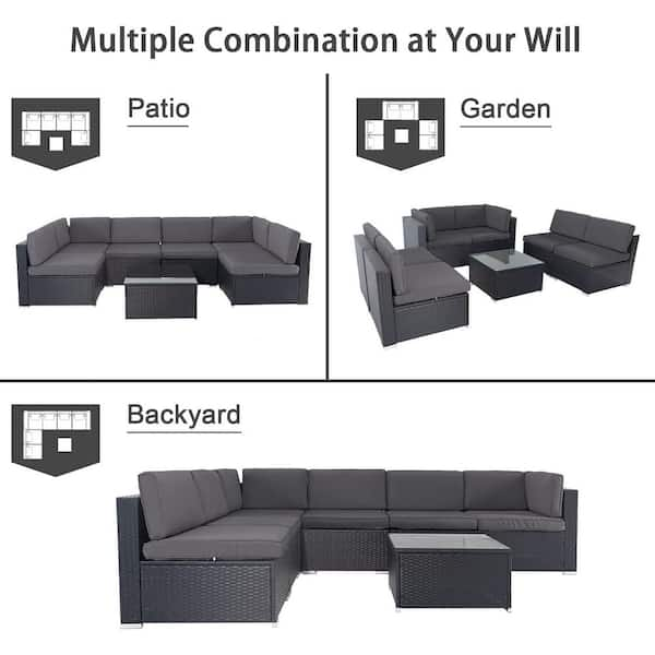 Cover for Wicker Corner Sectional - 5 Seat · Outer