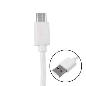 6 ft. Micro-B to USB A Cable, White
