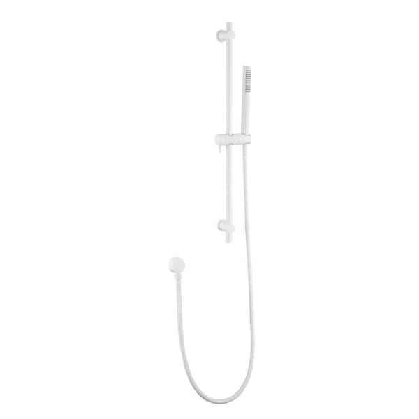 Tahanbath 1-Spray Wall Mount Handheld Shower Head with 2 GPM Hand Shower in White