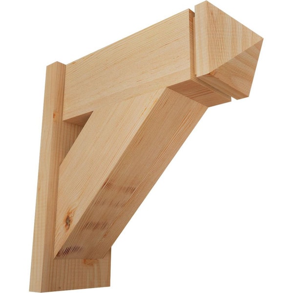 Ekena Millwork 8 in. x 20 in. x 20 in. Douglas Fir Traditional Arts and Crafts Smooth Outlooker