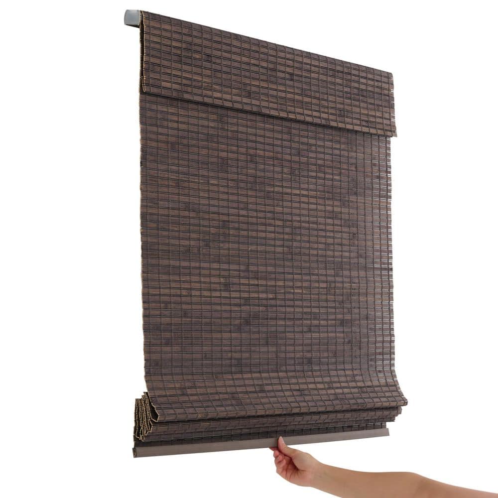 Harborside Warm Grey Light Filtering Cordless Bamboo Roman Shade-56 in. W X 48 in. L price history on PriceWatchPro