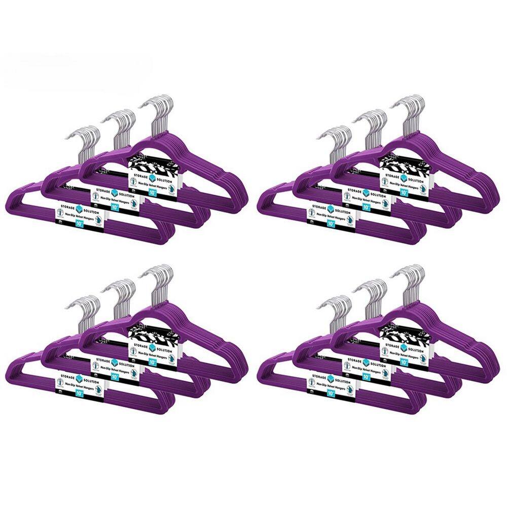 Velvet Non-Slip Purple Hangers (120-Pack) price history on PriceWatchPro