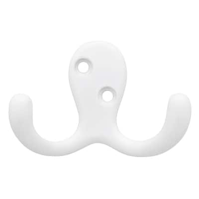 Liberty 27 in. White Heavy Duty Hook Rack RPLR6DJ-PWW-L1