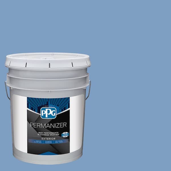 PERMANIZER 5 gal. PPG1162-4 Alaskan Blue Satin Exterior Paint