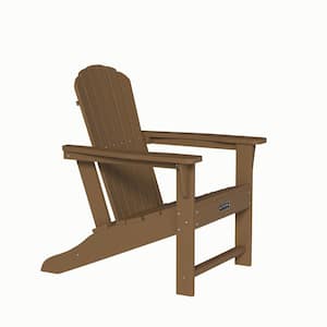 Brown Outdoor Plastic Adirondack Chair