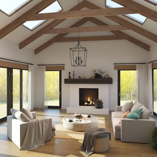 Parkhurst 20 in. 8-Light Matte Black New Traditional Chandelier for Foyer