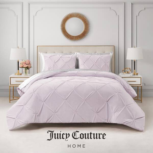 JUICY COUTURE Kiss Pleat Micro Mink 2-Piece Lavender Purple