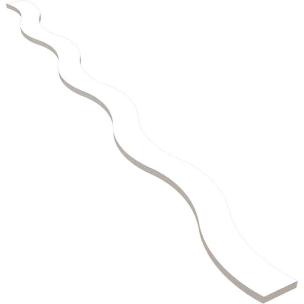 Ekena Millwork Brazos 47 in. H x 0.5 in. W Slatwall Panels in PVC 22-Pack