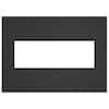 Legrand Adorne 3 Gang Decorator/Rocker Wall Plate, Satin Black (1-Pack ...