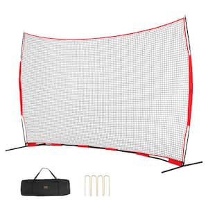 Barricade Backstop Net 16 x 10 ft. Ball Sports Barrier Netting Portable Practice Equipment