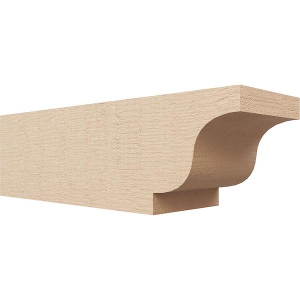 6-in. x 6-in. x 20-in. Newport Woodgrain, Primed Tan Timberthane Polyurethane Rafter Tail Brace