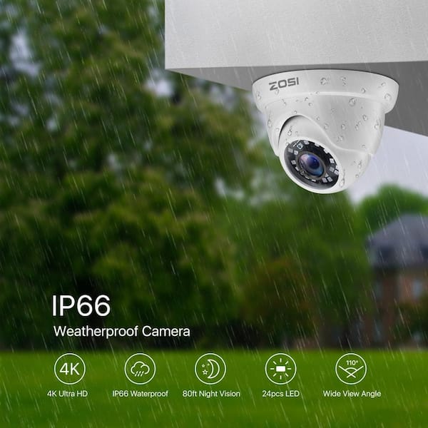 8-Channel Ultra HD 4K (8MP) 2TB DVR Security Camera System with Remote Viewing and 8 Cameras 8-Channel Ultra HD 4K (8MP) 2TB DVR Security Camera System with Remote Viewing and 8 Cameras