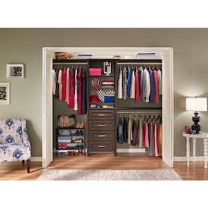 Impressions 24 in. W Chocolate Accessory Organizer for Wood Closet System