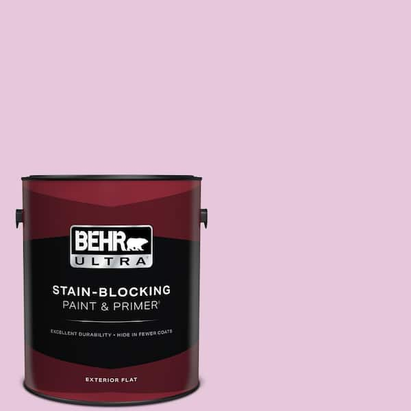 BEHR ULTRA 1 gal. #M120-2 Kiss Good Night Flat Exterior Paint & Primer