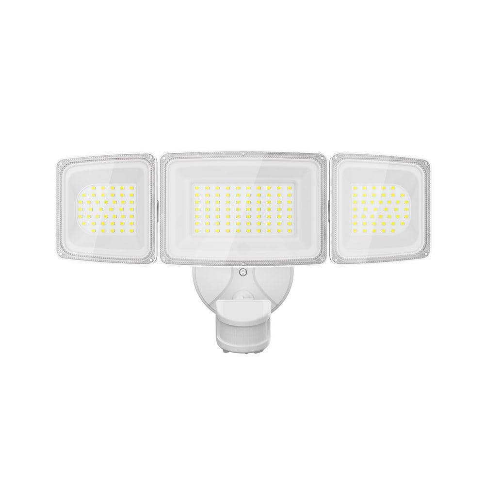 100 Watt Equivalent 9000 Lumen 270° Motion Sensing Dusk to Dawn White LED Flood Light Outdoor IP65 Waterproof price history on PriceWatchPro