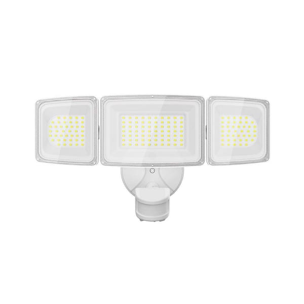 100 Watt Equivalent 9000 Lumen 270° Motion Sensing Dusk to Dawn White LED Flood Light Outdoor IP65 Waterproof