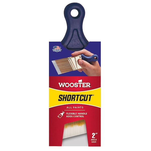 Wooster 2 in. Shortcut Polyester Angled Sash Brush for All Paint Types