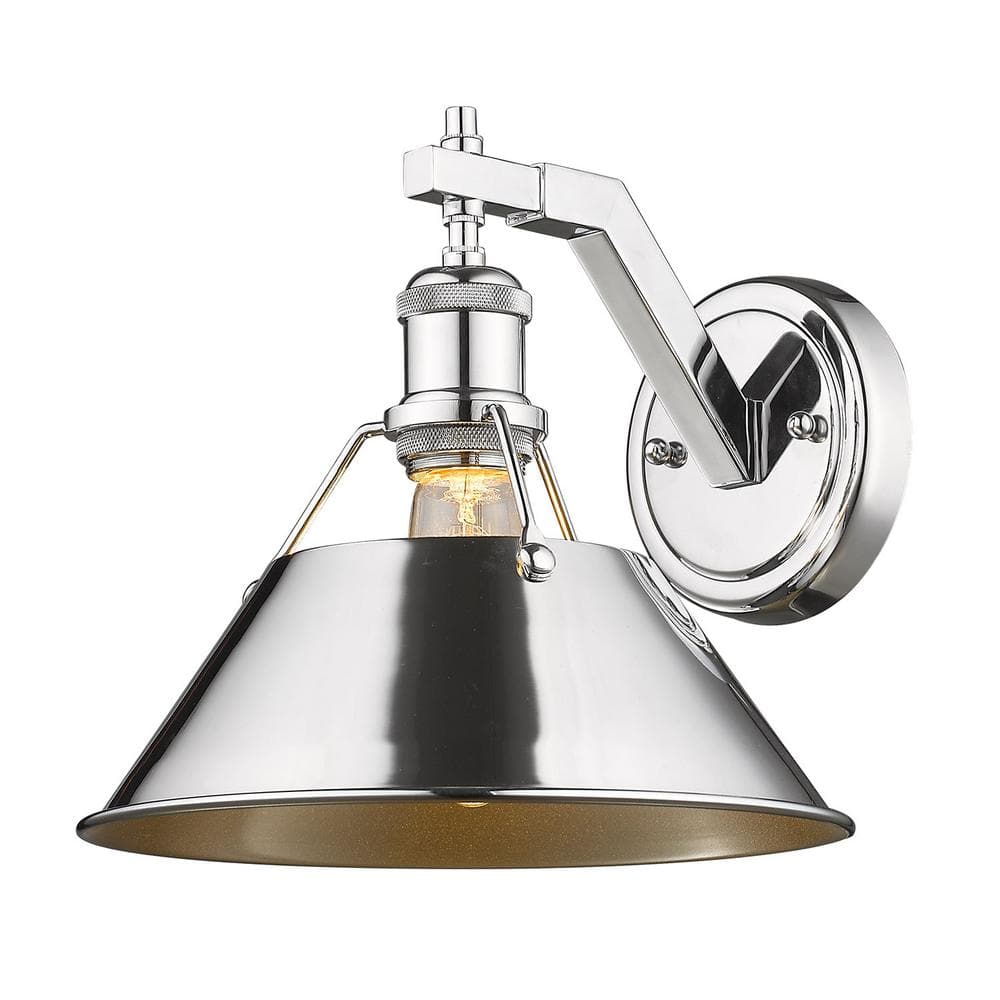 Orwell 10" Chrome Steel Dimmable Wall Sconce