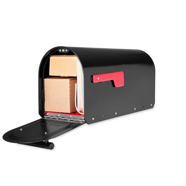 Sequoia Black Heavy Duty Post Mount Mailbox Sequoia Black Heavy Duty Post Mount Mailbox