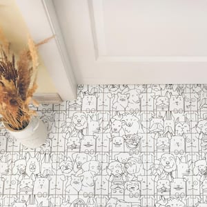 Oh My Dog 9-3/4 in. x 9-3/4 in. Porcelain Floor and Wall Tile (10.88 sq. ft./Case)