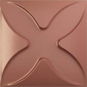 Austin Champagne Pink 5/8 in. x 1 ft. x 1 ft. Pink PVC Decorative Wall Paneling 12-Pack